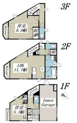 足立区中川３丁目戸建住宅の物件間取画像